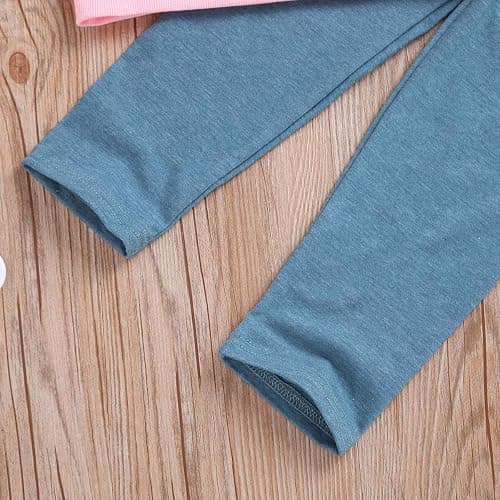 Ritatte Toddler Girls Clothes Winter Warm Long Sleeve Tops Long Pants Suit Kids Soft Cotton Fall Outfits 2Pcs Set thumbnail 7