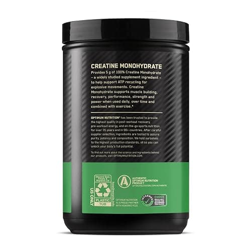 Optimum Nutrition Micronized Creatine Monohydrate Powder, Unflavored, 120 Servings, 600 Grams (Packaging May Vary) thumbnail 10