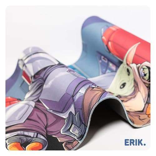 Grupo Erik Large Mouse Mat - Star Wars Gifts | Gaming Mouse Pad XXL 80 x 35 cm - 31.5 x 13.8 in, Desk Mat Large, Gaming Desk Accessories | Grogu Gifts under 20 Pounds thumbnail 4