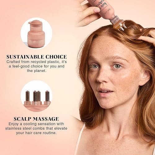 Kitsch Scalp & Hair Oil Applicator – Stainless Steel Bristles Scalp Oil Applicator for Even Distribution, Mess-Free Oiling & Head Massager Scalp – Precision Hair Care Tool for Roots & All Hair Types thumbnail 3