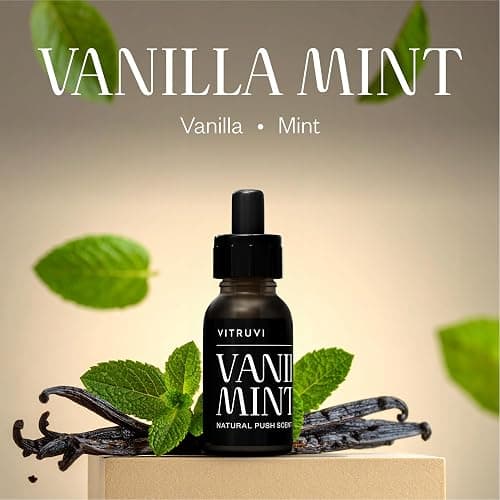 Vitruvi Push Plug-in Wall Diffuser – Starter Kit with Vanilla Mint Refill, Made with Natural Ingredients – Covers 200 Sq Ft – Long-Lasting Scent Up to 500 Hours – White thumbnail 3