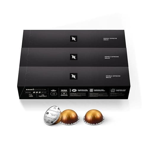 Nespresso Vertuo, Double Espresso Dolce, 30-Count Espresso Pods | Capsules Coffee Pack of 1 thumbnail 2