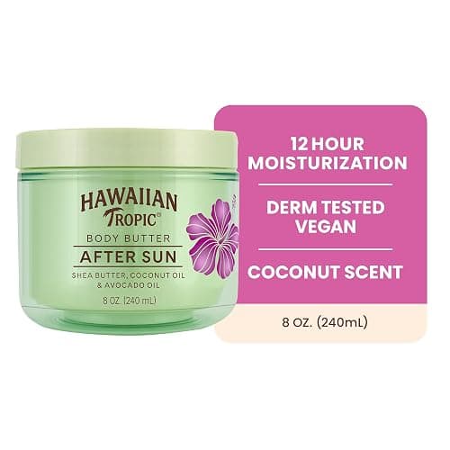 Hawaiian Tropic After Sun Body Butter with Coconut Oil, 8 oz, After Sun Lotion, Moisturizing Body Lotion, After Sun Moisturizer, Coconut Body Butter, After Sun Care, After Sun Skin Care, 8 oz thumbnail 2
