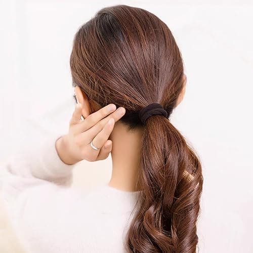 200PCS Black Hair Ties for Women & Girls Men Kids Toddler - Seamless, Thick, No Damage Elastic Hair Bands for Ponytails, Workouts, and Daily Use, Soft Seamless Nylon Hair Ties For Thick & Curly Hair. thumbnail 7