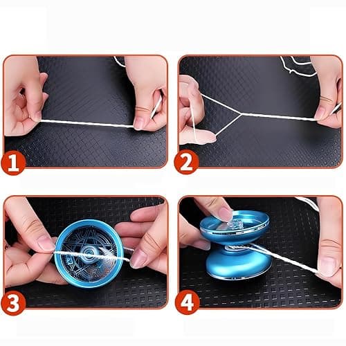 Professional 100% Polyester Yo-Yo Strings - 40-Pack (Green, White, Yellow, Orange) - Yoyo String Ideal for Responsive & Non-Responsive Yo-Yos (Multi Colors) thumbnail 3