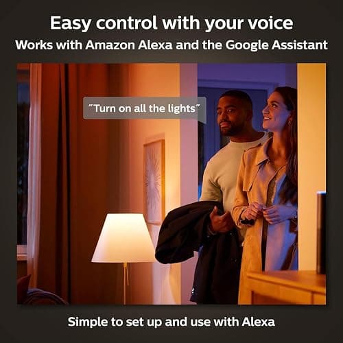 Philips Hue Smart 75W A19 LED Bulb - White and Color Ambiance Color-Changing Light - 1 Pack - 1100LM - E26 - Indoor - Control with Hue App - Works with Alexa, Google Assistant and Apple Homekit thumbnail 3