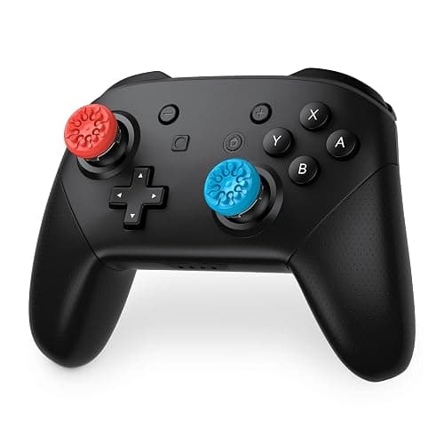 KontrolFreeek Splash for Nintendo Switch Pro Controller | Performance Thumbsticks | Concave | Blue/Red thumbnail 4