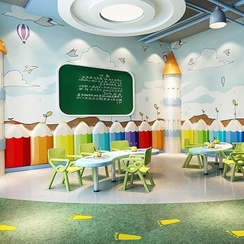 3D Anti-Collision Wall Padding, Pencil Shaped Upholstered Wall Panels, Peel and Stick Headboard, Playroom Decor Wall Padded, Nursery Sensory Wall Stickers (Orange, 12) thumbnail 6