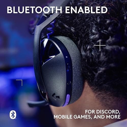 Logitech G321 Lightspeed Wireless Bluetooth Gaming Headset, Dynamic Comfort and fit, 16 kHz Boom mic, 20+ hrs Battery, PC, PS4, PS5, Nintendo Switch, Mobile - Black thumbnail 5