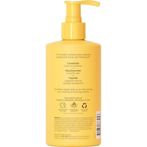 Burt's Bees Christmas Gifts, Boosted Body Lotion, With a Ceramide, Niacinamide and Peptide Complex, Lightweight Daily Lotion, Tropical Scented, 13 oz. Bottle thumbnail 13