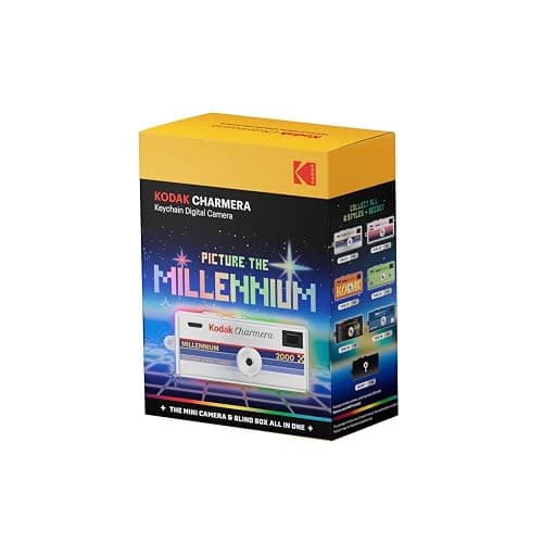 KODAK CHARMERA Keychain Digital Camera Blind Box Millennium Single Box (1PC),Mini Camera,Digicam,Video Recording,Bag Charm,1.6 Megapixels,Micro SD Card Slot,for Beginners Teens&Adults thumbnail 2