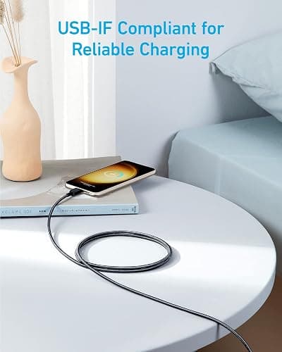 Anker 310 USB C to USB C Cable (6ft, 2 Pack), (60W/3A) Fast Charge for iPhone 17,Samsung Galaxy S22, iPad Pro 2021, iPad mini 6, iPad Air 4, MacBook Pro 2020, Switch (USB 2.0) thumbnail 4