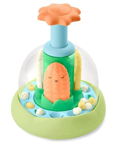 Skip Hop Press & Spin Baby Toy, Farmstand What's Poppin Corn Spinner thumbnail 11