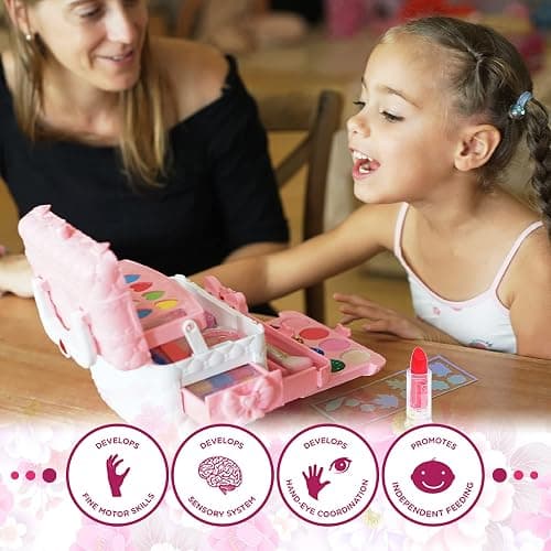 Kids Makeup Sets for Girls - Kids Makeup Sets for Girls 5-8, Maquillaje para Niñas, Play Make Up Kit, Best Toys for Little Girl,Princess Toddler Kid Stuff, Ages 3456789 10 Year Old Girl Birthday Gifts thumbnail 3