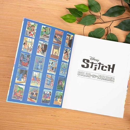 Disney Stitch Color-By-Number - Coloring Book for Teens and Adults, Officially Licensed thumbnail 4