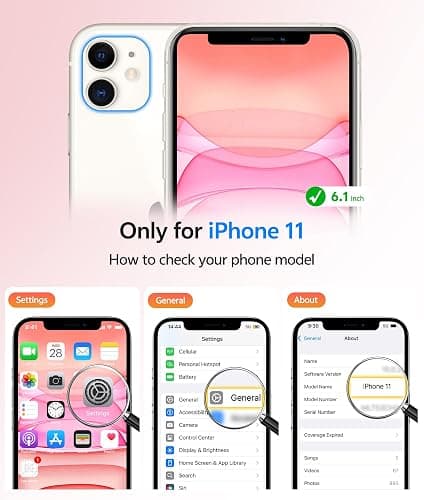 FNTCASE for iPhone 11 Case: [Compatible with Magsafe] Translucent Matte Magnetic Cases [Full Camera Protection] Military Grade Shockproof Protective Phone Cover - Light Pink thumbnail 2