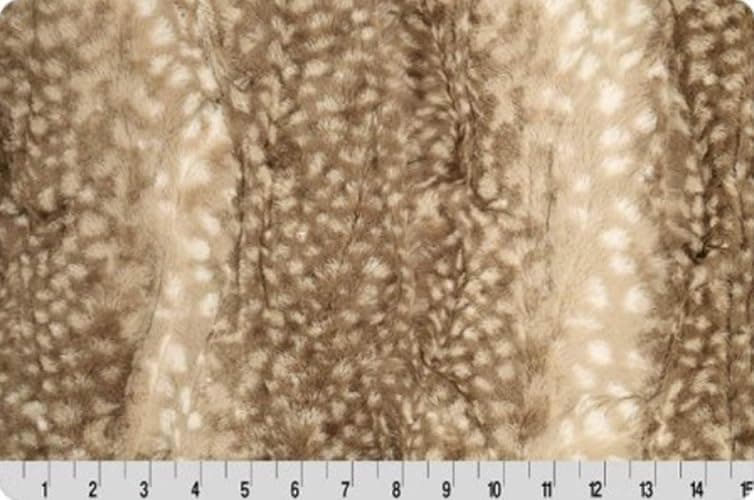 Shannon Fabrics Minky Luxe Cuddle 2 Yard Cuddle Cut Fawn Cappuccino thumbnail 2