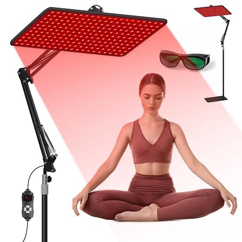 BEICHEN Red Light Therapy for Body and Face, 660nm 850nm 940nm Infrared Redlight-Therapy Lamp Device with Large Panel and Stable Stand at Home, Idea Gift for Women Wife Mom Sister Girlfriend - Image 1