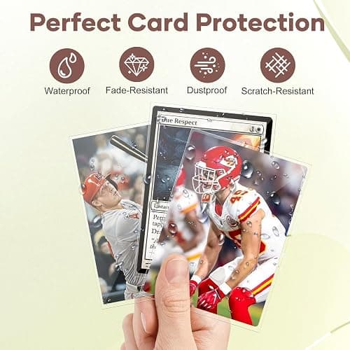 Mlikero 600 Count Card Sleeves, Clear Soft Trading Card Sleeves, Polypropylene (PP), Fit for MTG, TCG, Baseball, Football, Game Cards thumbnail 3