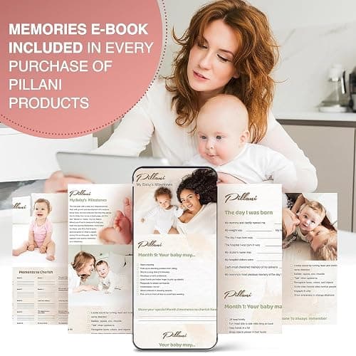 PILLANI Nursing Pillow, Breastfeeding Pillows for Enhanced Safety & Comfort for Mom & Baby, Removable Cotton Cover, Adjustable Waist Strap, Breastfeeding Essentials, Baby Registry Search thumbnail 7