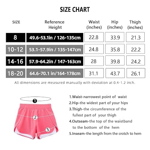 MEILONGER Girls Shorts Quick Dry Swim Trunks for Teen with Breathable Inner Bike Soccer Running Athletic Shorts for Kids thumbnail 6