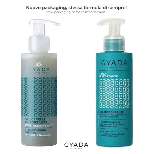 GYADA COSMETICS, Gel Rinforzante con Spirulina e Aloe, Protegge da Umidità e Crespo, per Capelli Luminosi ed Elastici, Previene Rottura e Disidratazione, non Unge, 150 ml thumbnail 2