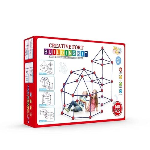 Fort Building Kit for Kids,STEM Construction Toys, Christmas & Birthday Gift for 4 5 6 7 8 9 10 11 12 Years Old Boys and Girls,Ultimate Creative Set for Indoor & Outdoors Activity,140 Pcs,Original thumbnail 8