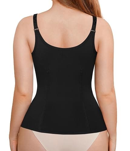 LODAY Waist Trainer Corset for Women Tummy Control Sport Workout Body Shaper Black thumbnail 2