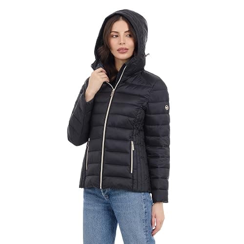 Michael Kors womens Packable Puffer Jacket, Lightweight Down Alternative thumbnail 3