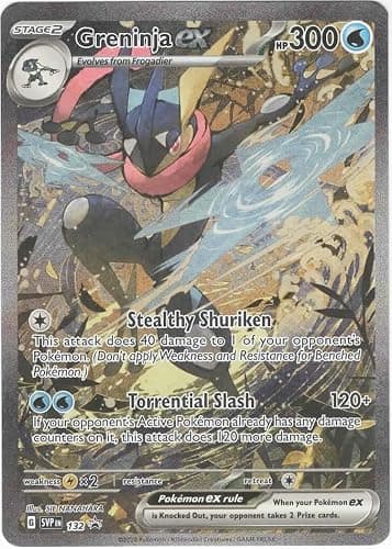 Pokemon - Greninja ex SVP 132 - SIR Black Star Promo Shrouded Fable – Single Card - Image 1