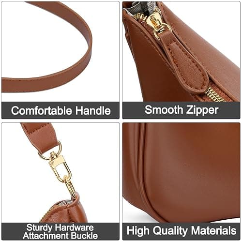 KKXIU Shoulder Bag for Women Cute Hobo Purses and Handbags Retro Clutch Underarm Purse thumbnail 4