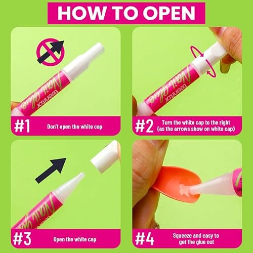 Teenitor 30Pcs Nail Glue for Acrylic Nails, Strong Nail Glue for Press Ons Nails, Nail Glue Bulk for Broken Nail Nail Bond Glue, Super Glue for Nails Fingernail Glue thumbnail 3