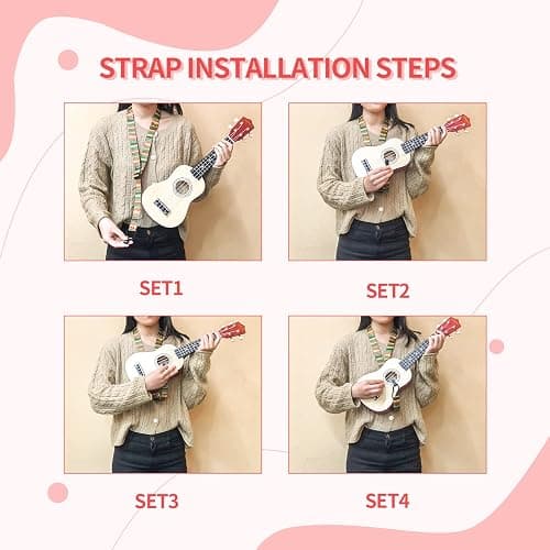 AODSK Soprano Ukulele for Beginner 21 Inch Ukelele with Gig Bag Strap Nylon String 4 Picks Holiday Gift thumbnail 9