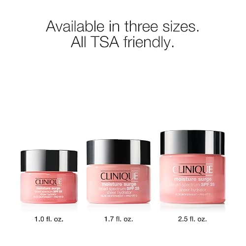 Clinique Moisture Surge Broad Spectrum SPF 28 Sheer Hydrator Face Moisturizer With SPF, Hyaluronic Acid, Aloe Bioferment + Provitamin D | Hydrating + Sun Protection thumbnail 6