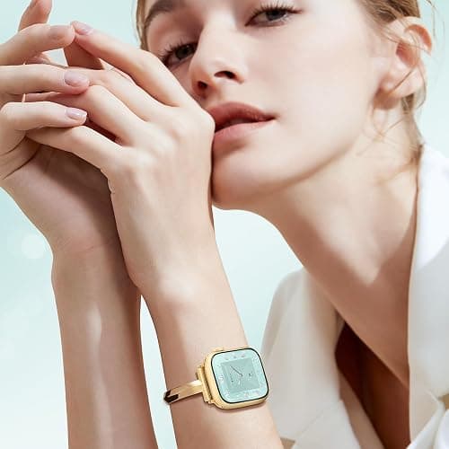 Missair Thin Band Compatible with Apple Watch 38mm 40mm 41mm 42mm 44mm 45mm 46mm 49mm for Women, Slim Bracelet Designer Dressy Stainless Steel Metal Strap for iWatch Series 11 10 9 8 7 6 5 4 SE Ultra thumbnail 5