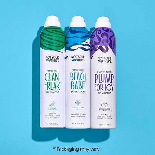 Not Your Mother's Dry Shampoo Spray Signature Assortment (3-Pack) - 7 oz Each - Clean Freak, Plump for Joy & Beach Babe - Instantly Absorbs Oil & Extends Style Life for Refreshed Hair thumbnail 2