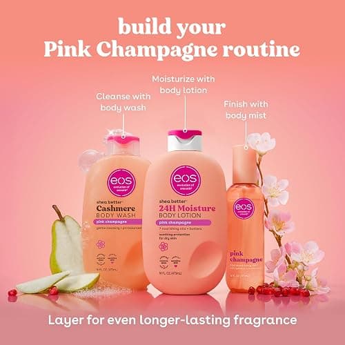 eos Cashmere Body Mist- Pink Champagne, Body Spray for Women, 6 fl oz thumbnail 6
