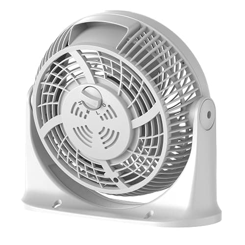 Comfort Zone 11-Inch High-Velocity Tabletop Air Circulator Fan, Quiet Personal Fan with 3 Speeds & 90° Adjustable Tilt – Portable Desk Fan for Home, Bedroom, or Office, White thumbnail 9