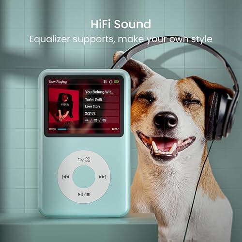 Mp3 Player with Bluetooth Innioasis Y1 Video Digital Music Player HiFi Mini Portable Kids Audiobook Mp3 2025 Nice Gift Choice Theme Upgrade Off-Green thumbnail 5