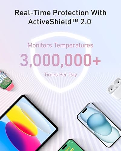 Anker Zolo Power Bank (2025 Upgraded Version), 20,000mAh 30W High-Speed Portable Charger with Built-in USB-C Cable, Battery Pack for iPhone 17/16 / 15 Series, Galaxy, and More thumbnail 6