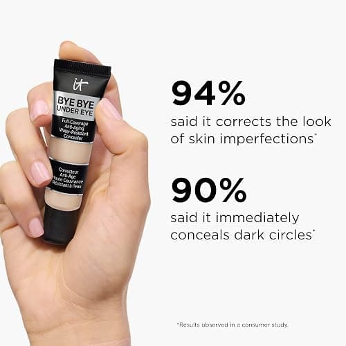 IT Cosmetics, Correcteur Anti-Âge Bye Bye Under Eye, Haute Couvrance, Waterproof, Enrichi en Peptides, Collagène & Acide Hyaluronique, 12 ml thumbnail 7