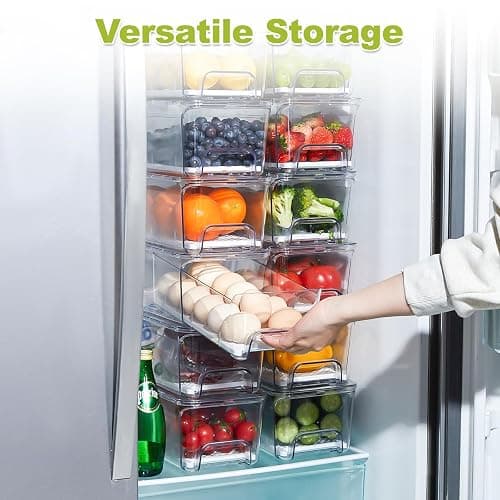 Refrigerator Drawer Organizer Bins thumbnail 7