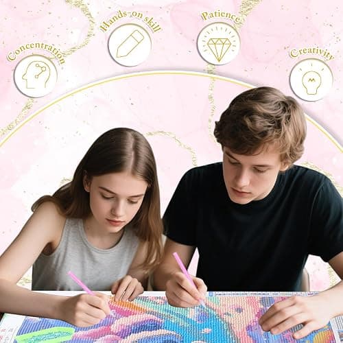 UIBDVKS Cute Watercolor Corgi 5D Diamond Painting Kits for Adults Beginner, DIY Dog Diamond Art for Home Wall Decor Gifts, Full Drill Round Gem Art 12x16inch thumbnail 7