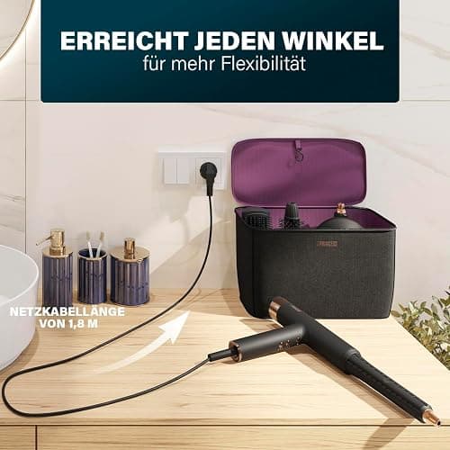 Princess Airstyler Pro, 7-in-1 Stylingtool, 3 Heiz- & Geschwindigkeitsstufen, Ionenfunktion, Coolshot, 1,8m Kabel, Reisetasche, 7 Aufsätze, Hitzeschutzhandschuh, BLDC-Motor, 2000 W, 01.529205.01.001 thumbnail 6