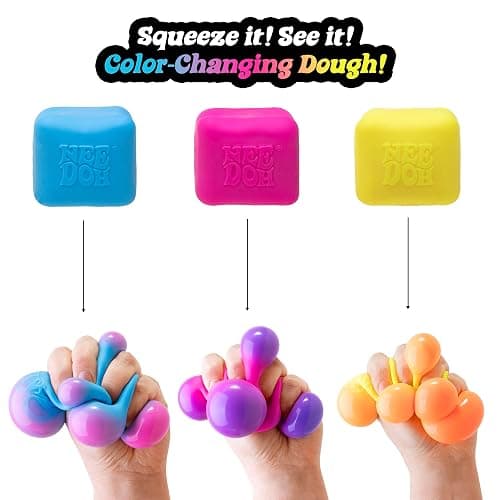 Schylling Needoh Color Change Cube - Sensory Squeeze Toy - Colors May Vary thumbnail 3