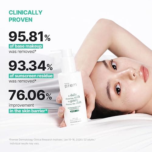 MAKE P:REM Safe Me. Relief Moisture Cleansing Milk, 3.38 fl.oz. (Refill) | Hydrating Face Wash, Gentle Milk Cleanser for Sensitive Skin with Soy Protein, Korean Face Wash thumbnail 6