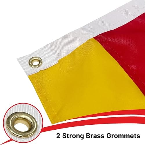 Flagolden Germany Flag 12x18 inches for Boat, Vivid Color Small German Flags with 2 Brass Grommets Nautical Outdoor thumbnail 4