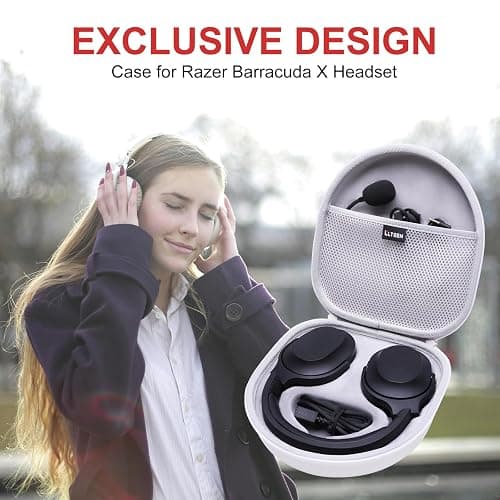LTGEM Case Compatible with Razer Barracuda X Gaming & Mobile Headset(2022 & 2021Model), White thumbnail 7
