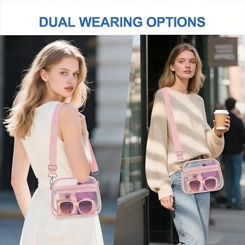 COK Clear Bag for Stadium Events Crossbody Bags for Women and Men | Transparent Purse with Adjustable Strap for Concerts Festivals Game Day thumbnail 4
