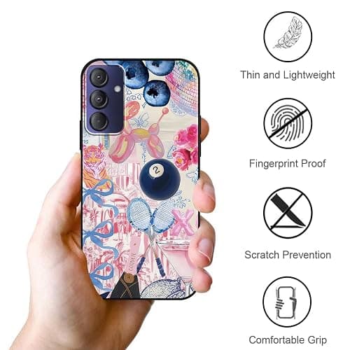 Zrutru 2 Pack Cartoon Collage Phone Case for Gabb Phone 4 Pro 6.5",Cute Kawaii Bow Floral Beach Ocean Pattern Cases Aesthetic Design,Bumper Protective Cover for Girls Women thumbnail 5
